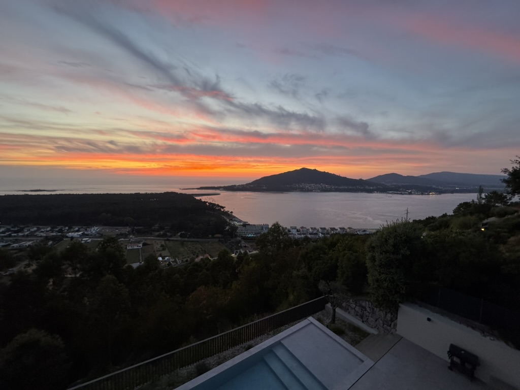 Sonnenuntergang über Caminha
